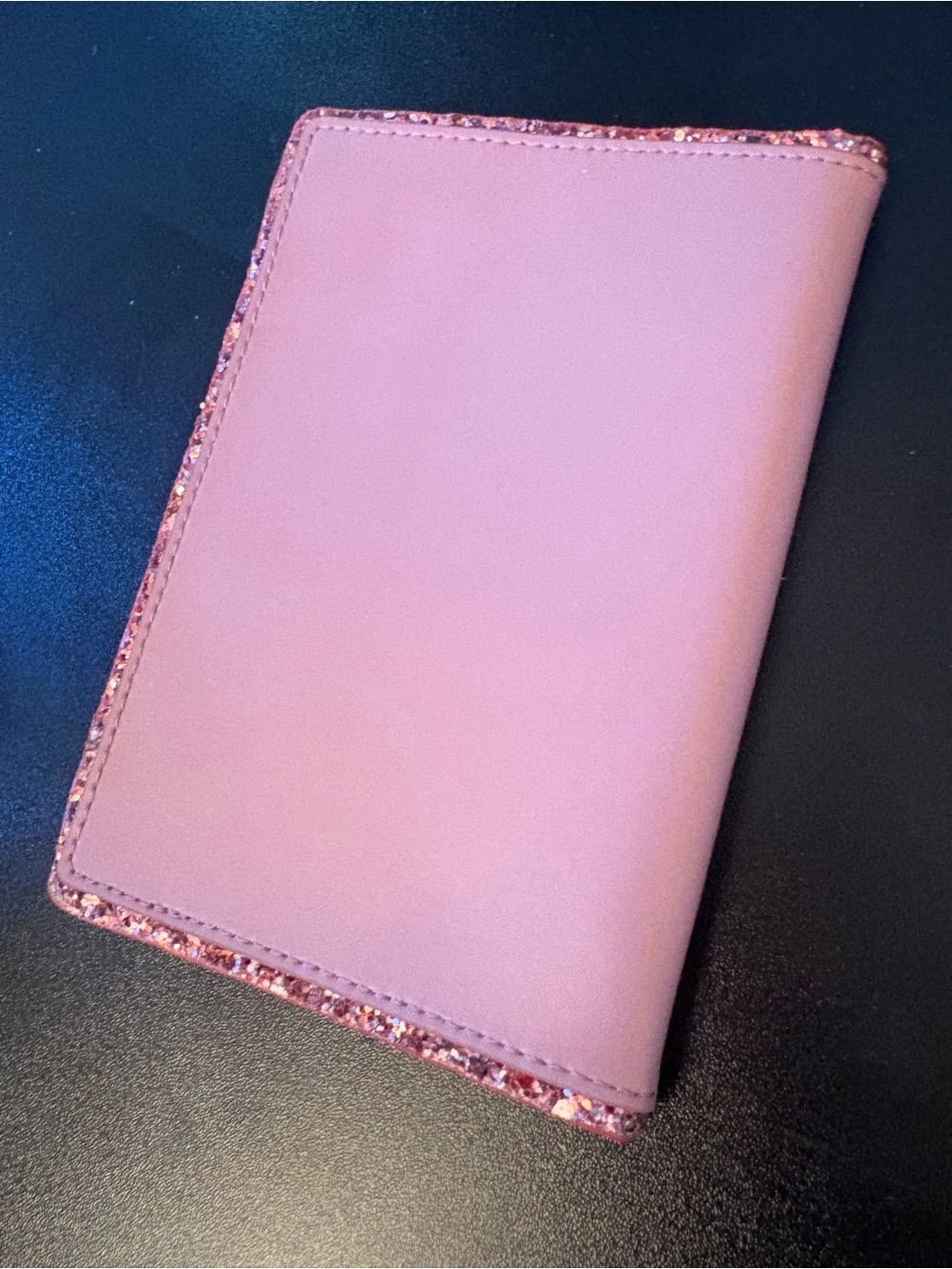 kate spade Pink Passport/Card Holder with Glitter Trim - Picture 2 of 5
